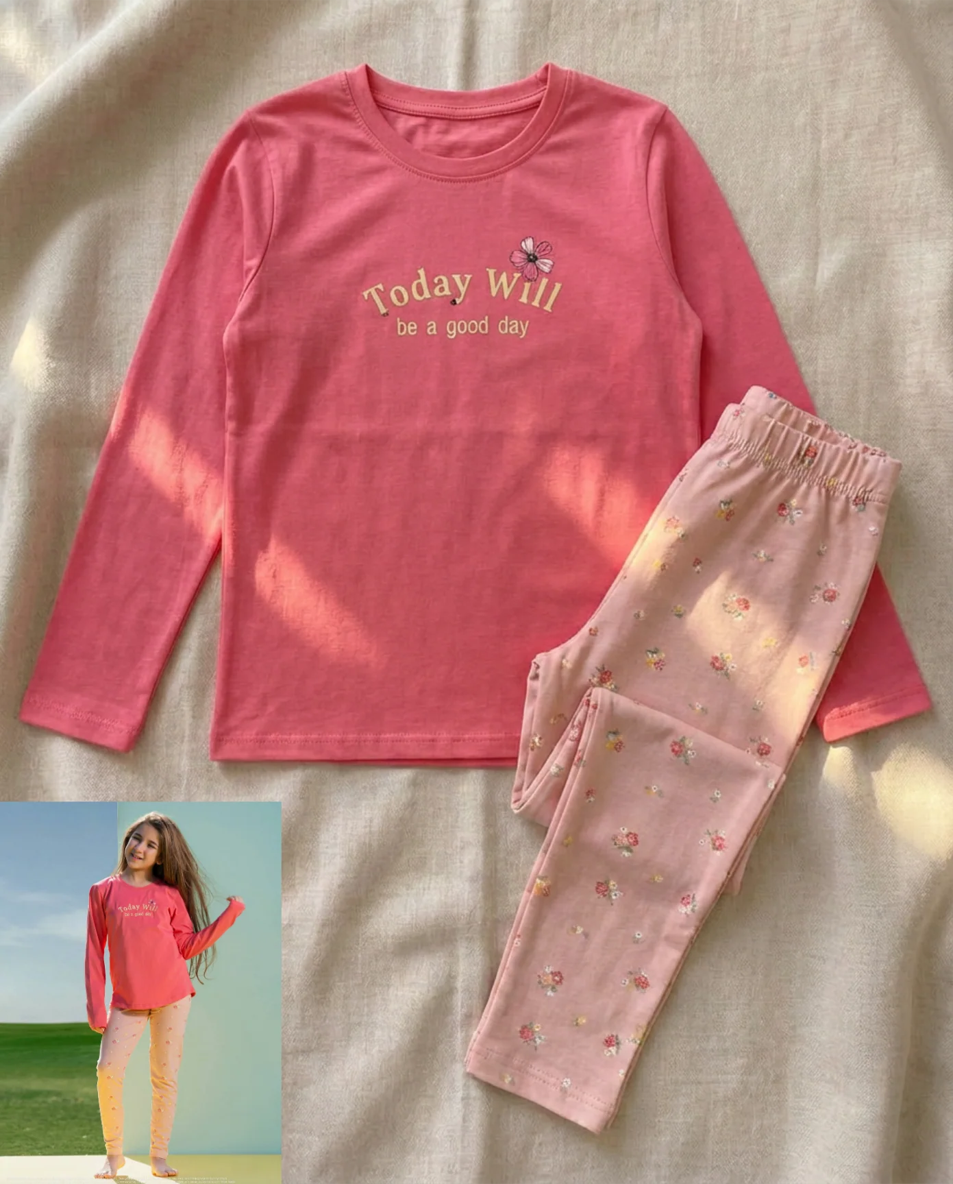 Summer girl pajama moana 3274-4274 long sleeves