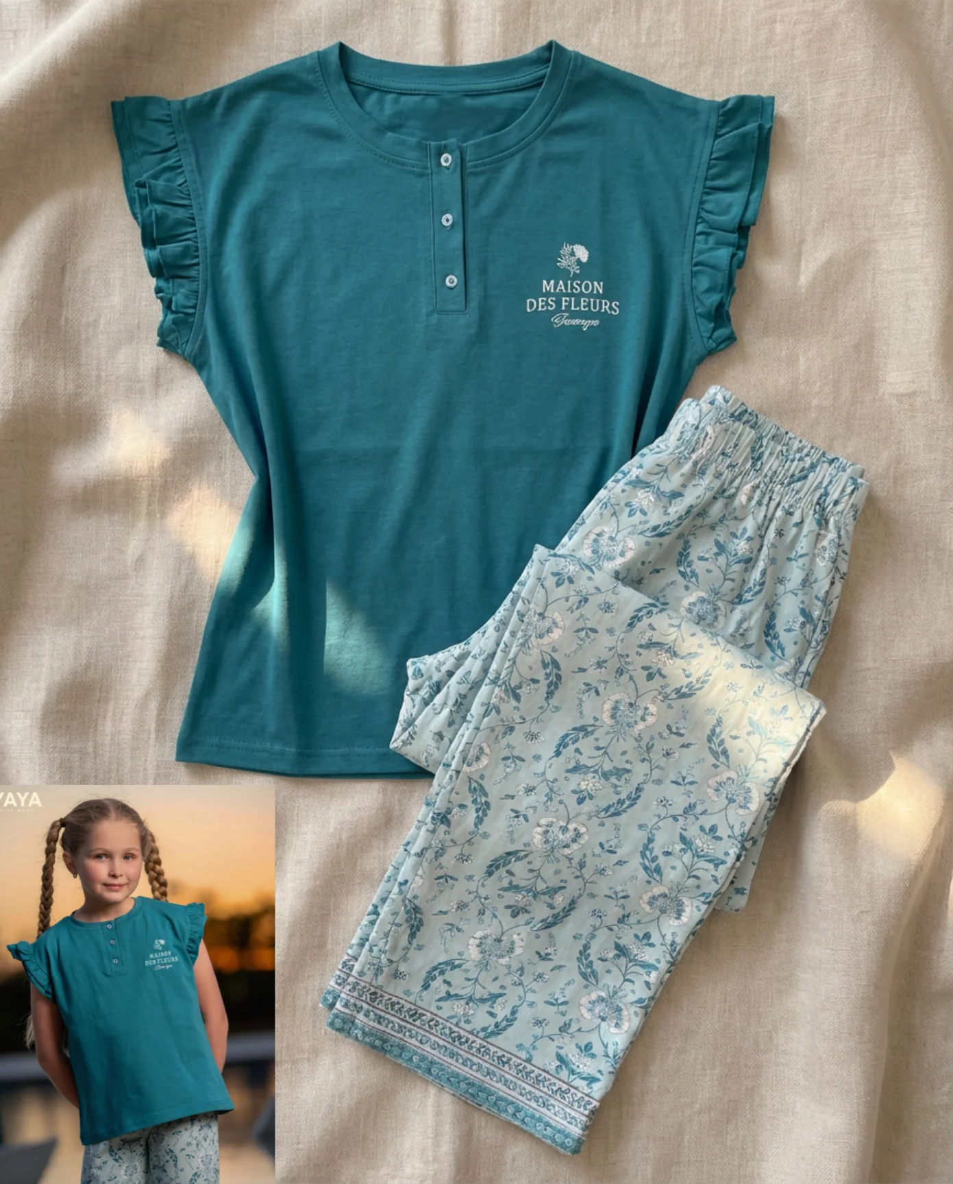 Summer girl pajama yaya 3303-4303
