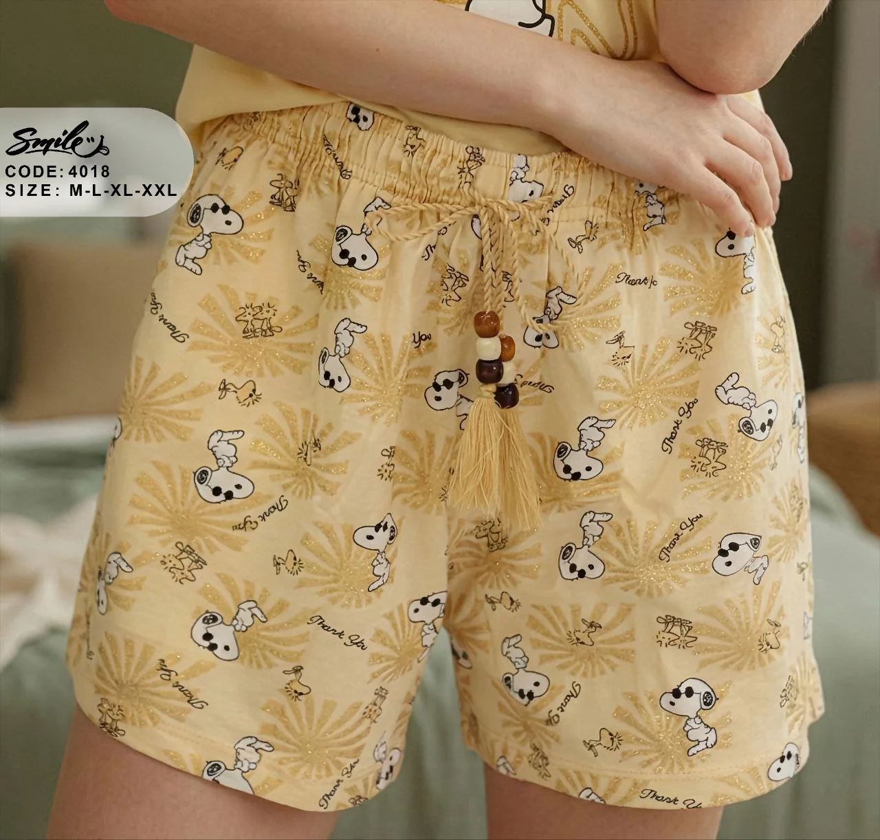 Summer women pajama smile 4018 - Image 2