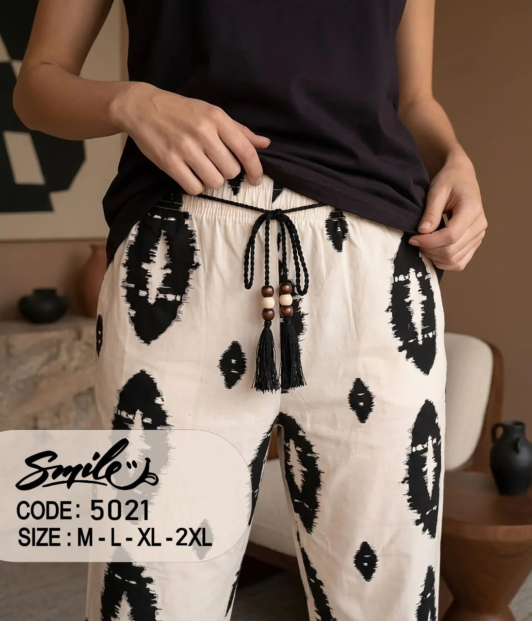 Summer women pajama smile 5021 - Image 2