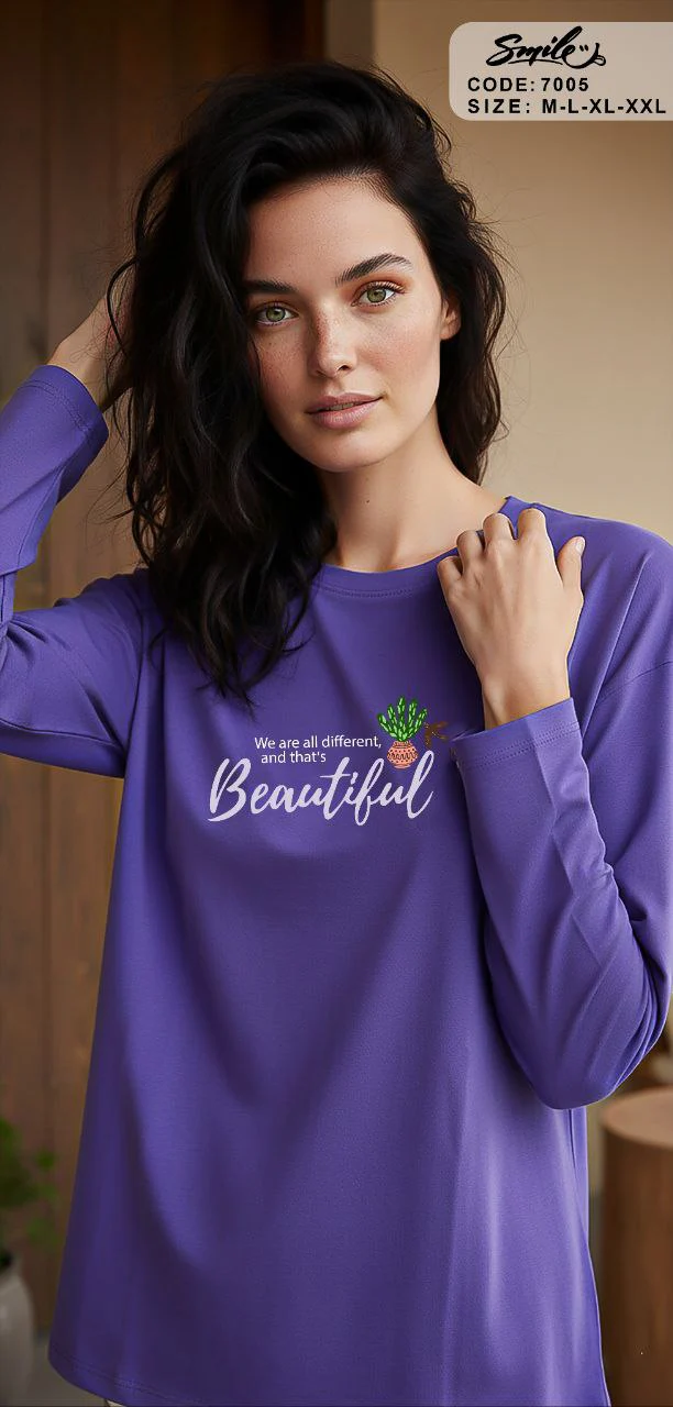 Summer women pajama smile 7005 - Image 3