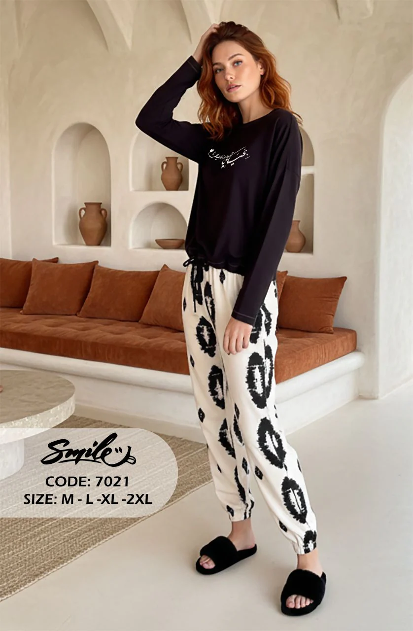 Summer women pajama smile 7021 - Image 3