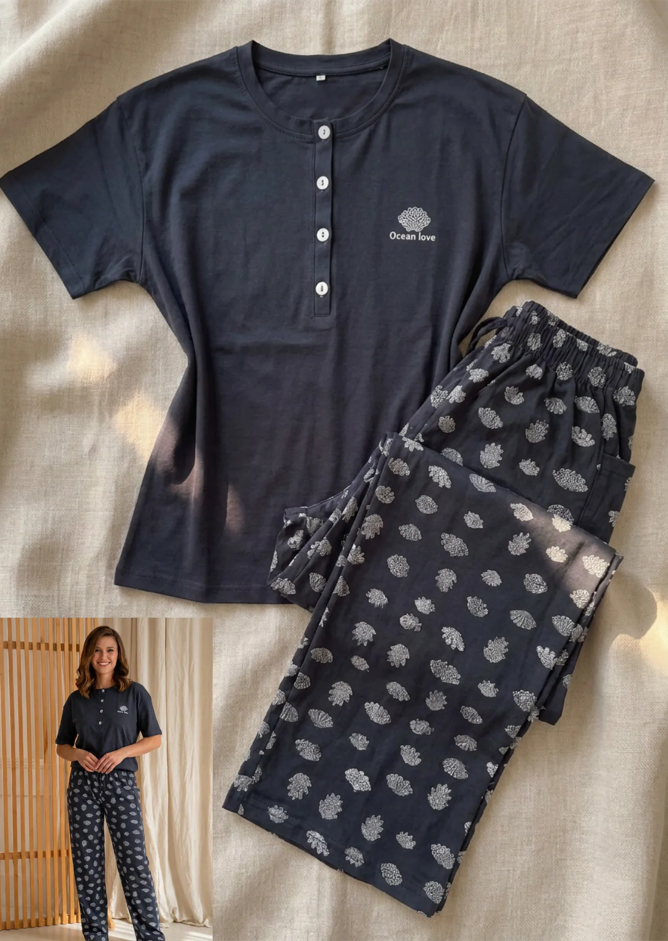 Summer women pajama yaya pant 1522