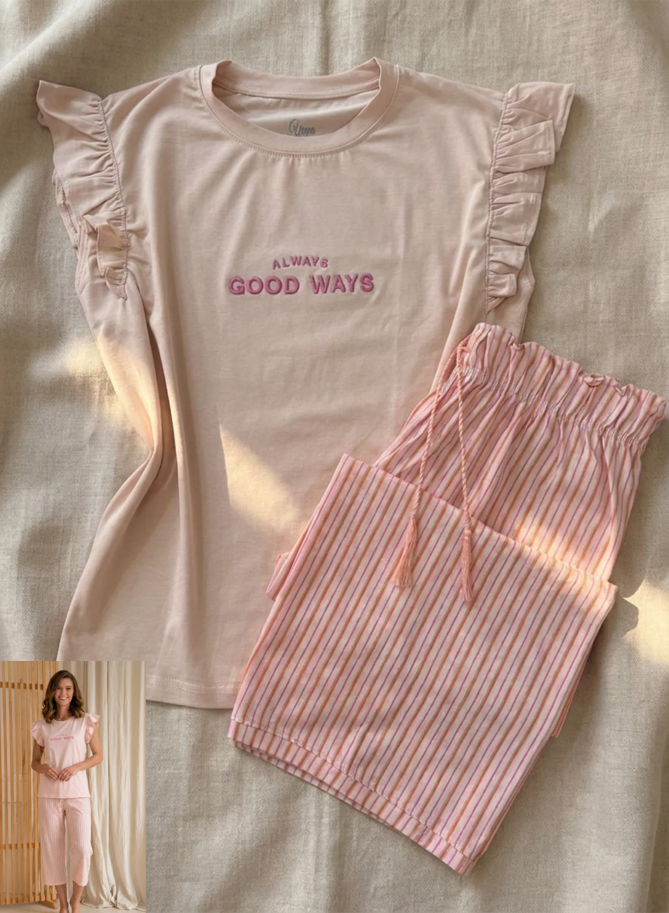 Summer women pajama yaya permoda 1619